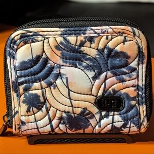 Lug Splits Compact RFID Wallet - Palm Sunset, EUC ✨DISCONTINUED!✨